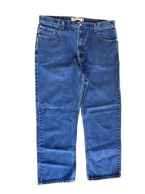 Levis Mens Regular Fit 505 Jeans W42 L30 Blue Denim Made In Lesotho